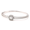 18k White Gold Diamond Daily wear Bangle