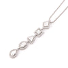 18k White Gold Fancy Diamond Necklace