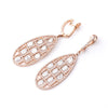 18k Rose Gold Diamond Earrings