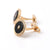 18k Yellow Gold Diamond with Onyx Cufflinks