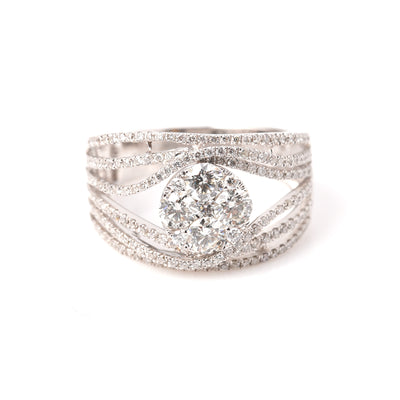 18k White Gold Diamond Ring