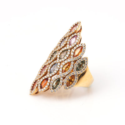 18k Yellow Gold Diamond Ring