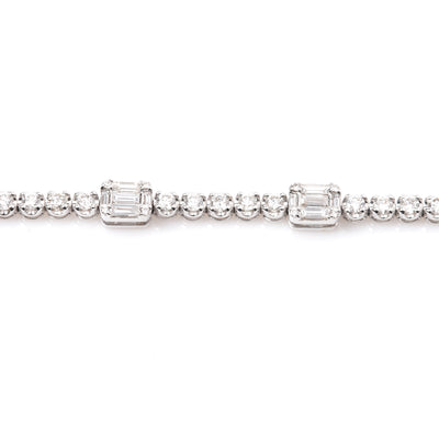 18k White Gold Diamond Bracelet